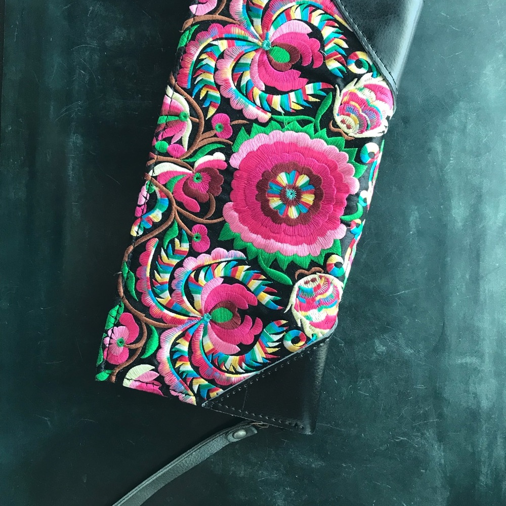 Embroidered Clutch
